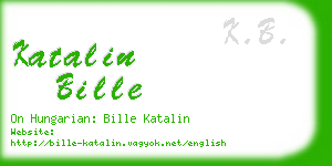 katalin bille business card